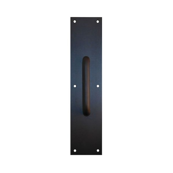 4" x 16" Pull Plate with 5-1/2" CTC 5/8" Round Pull